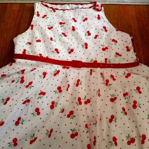 Lightweight unique vintage cherry dress